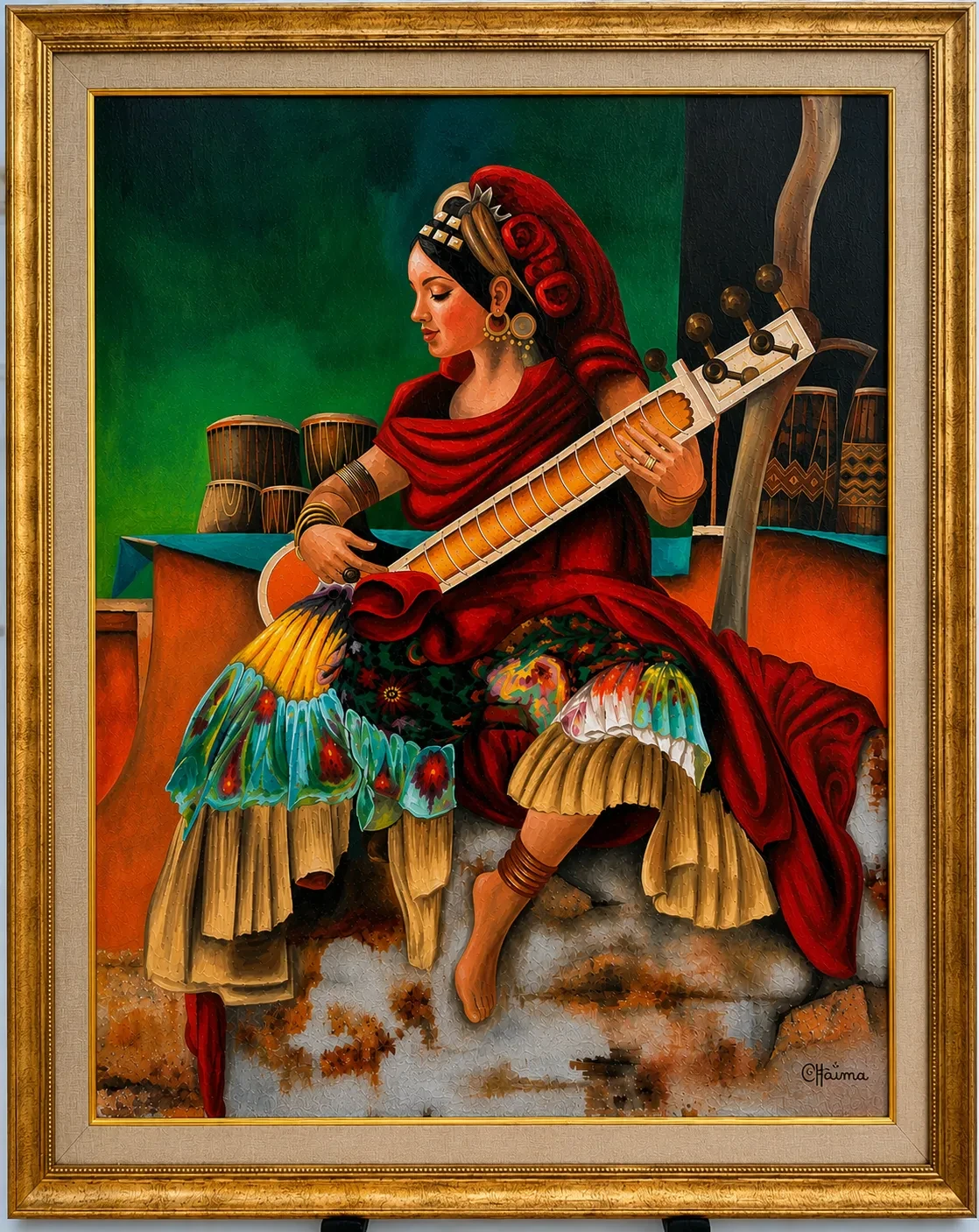 Toile réalisée à l'atelier
